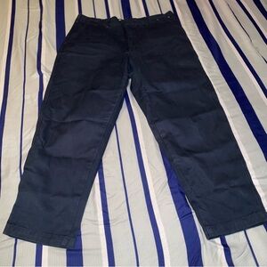 UNIQLO Navy High Waisted Trousers